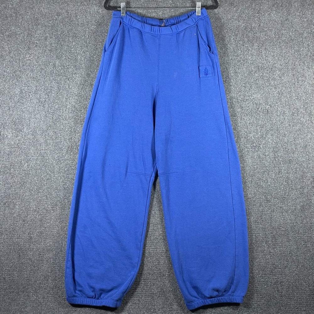 Free People Warm Down Pants Sweatpants Electric Cobalt Blue Womens Size Medium